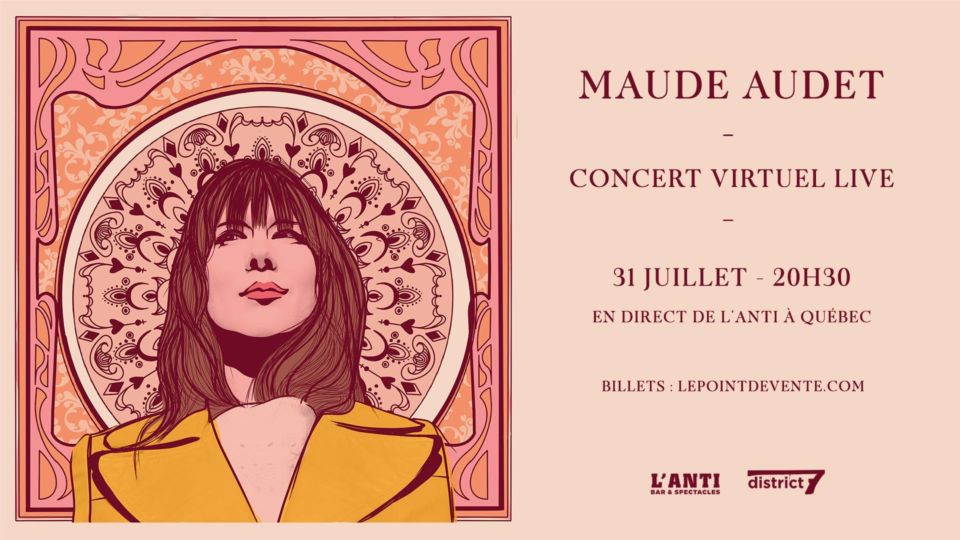 Maude Audet en concert virtuel à L’Anti!