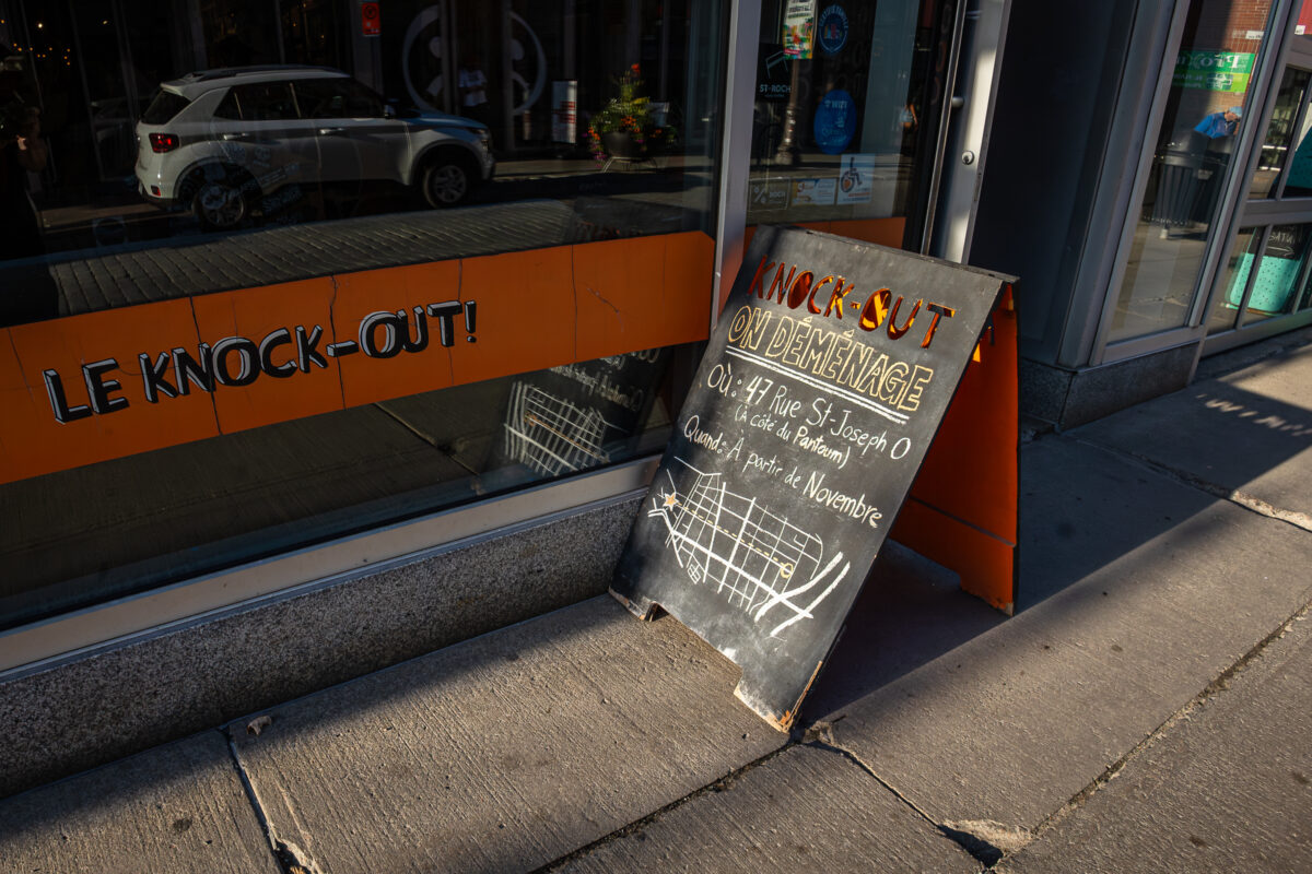 Le p’tit Knock-Out va déménager…